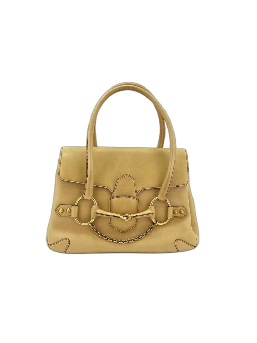 Gucci Handbag Horsebit Beige